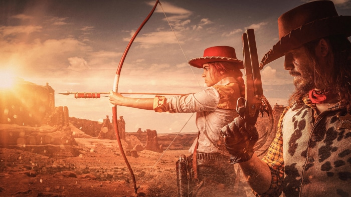 Cosplay of Red Dead Redemption 2 characters in Western setting 4K