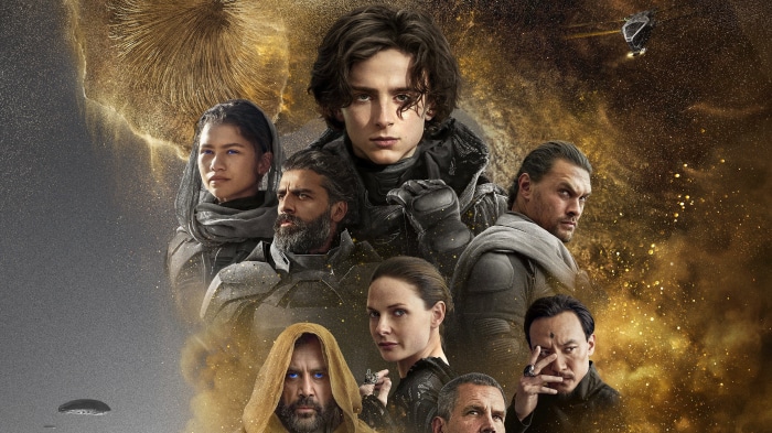 Dune (2021) Poster with Timothée Chalamet, Zendaya, Oscar Isaac, Jason Momoa, Rebecca Ferguson, Javier Bardem, Sharon Duncan-Brewster, Josh Brolin