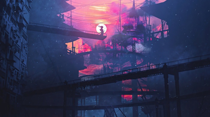 Fantasy Samurai Silhouette
