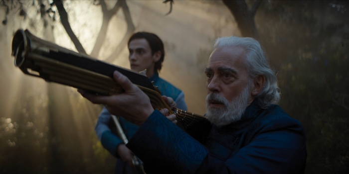 Terrence Mann and Cassian Bilton from Foundation
