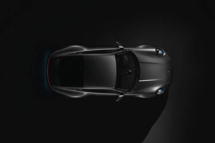Porsche 911 Carrera 4S from above