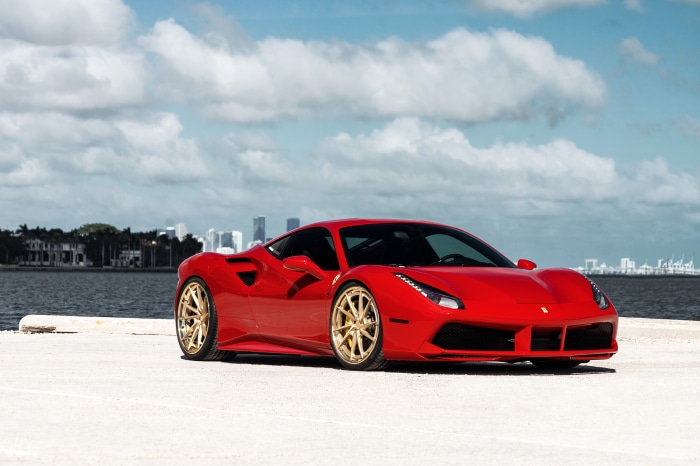 Red Ferrari 488 4K