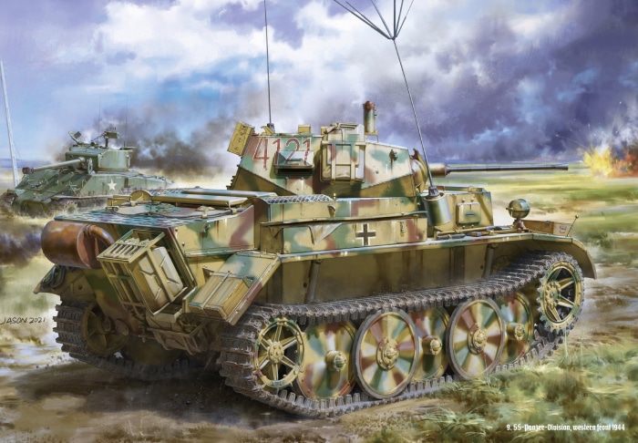 German Panzer IV tank with markings 4121