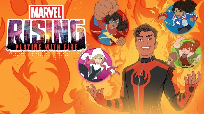 Marvel Rising Playing with Fire characters