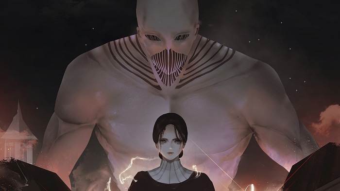 War Hammer Titan and Lara Tybur from Attack On Titan 4K