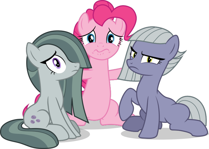 Pinkie Pie, Limestone Pie, and Marble Pie from My Little Pony: Friendship Is Magic 4K