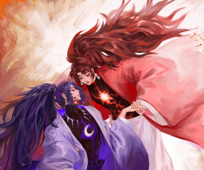 Michikatsu and Yoriichi Tsugikuni from Demon Slayer