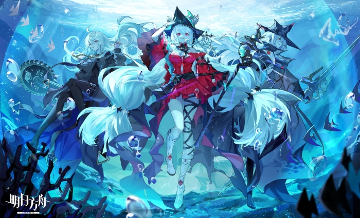 Specter, Skadi, and Gladiia from Arknights 4K