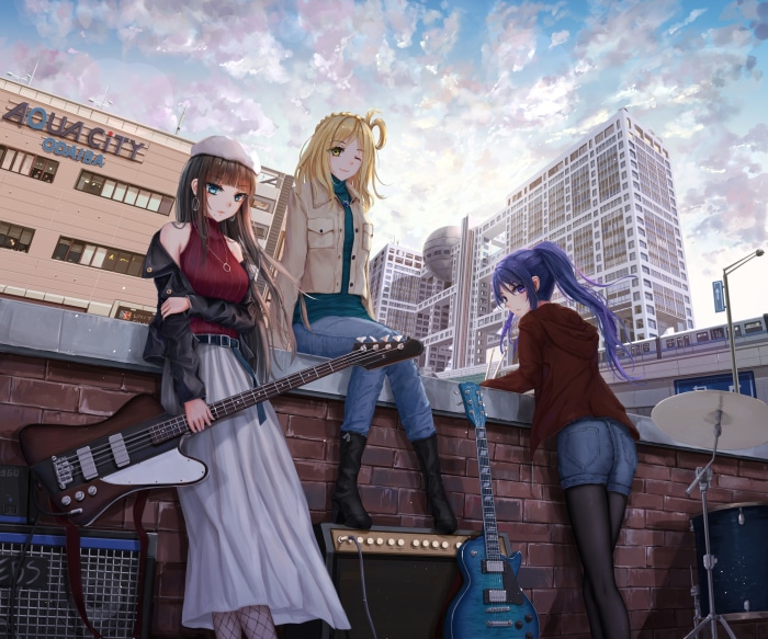 Dia Kurosawa, Mari Ohara, and Kanan Matsuura from Love Live! Sunshine!!