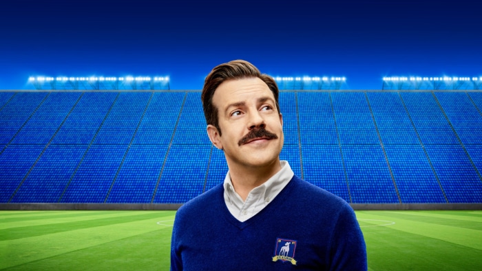 Ted Lasso from Ted Lasso in a stadium