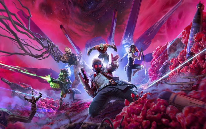 Marvel's Guardians of the Galaxy characters in space