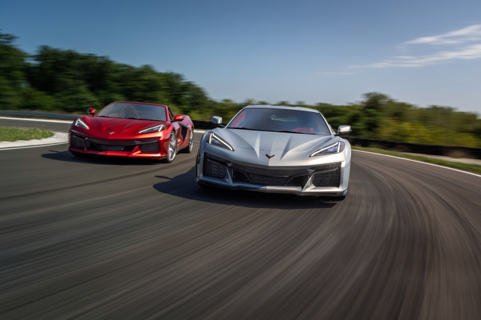 2023 Chevrolet Corvette Z06 on a Racetrack