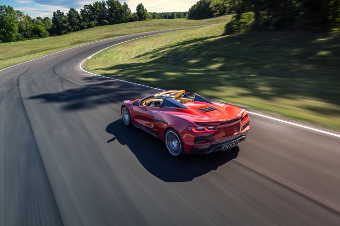 2023 Chevrolet Corvette Z06 Convertible on Track