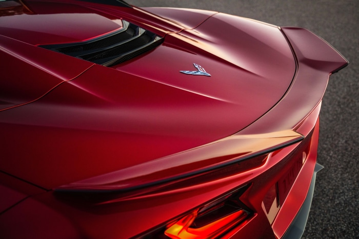 2023 Chevrolet Corvette Z06 rear spoiler