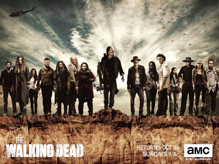 The Walking Dead Cast on Cliff