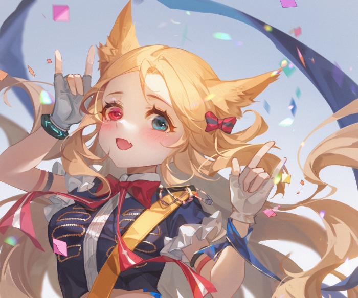 Archetto from Arknights with Heterochromia