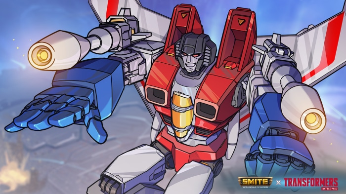 Starscream from Transformers as Jing Wei in Smite