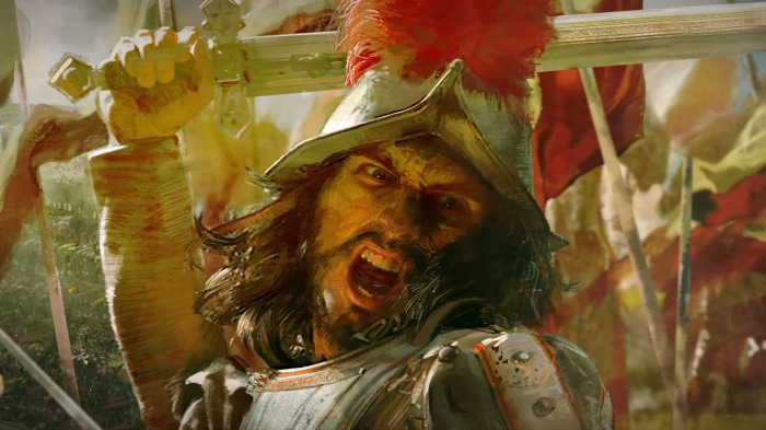 Soldier with sword in Age of Empires IV