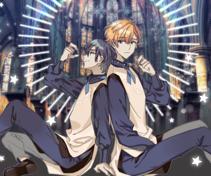 Shino and Heathcliff from Promise of Wizard