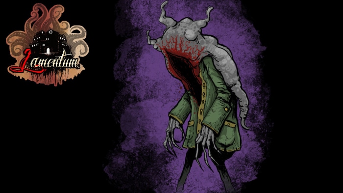 Lamentum game logo and creature