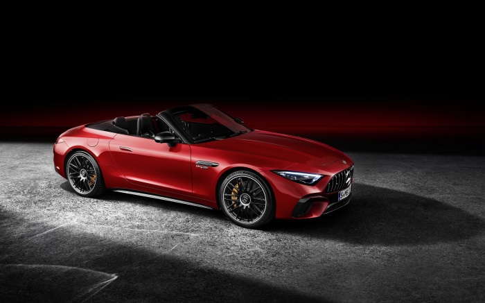 Red Mercedes-AMG SL 63 4MATIC Convertible