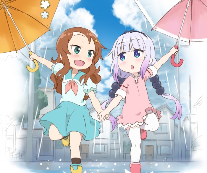 Kanna Kamui and Riko Saikawa from Miss Kobayashi's Dragon Maid
