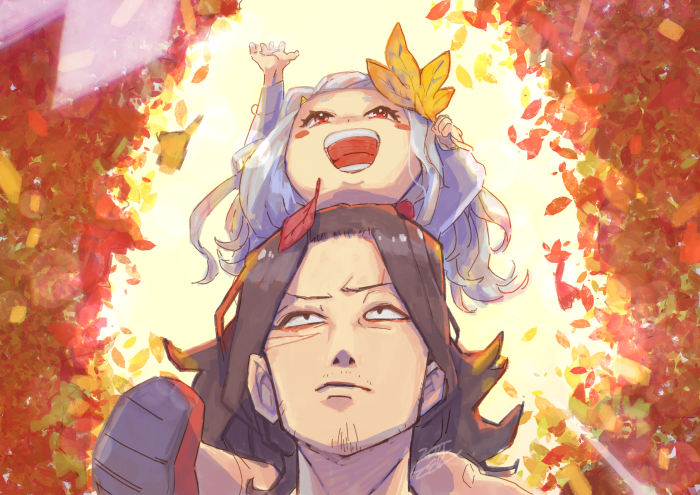 Eri and Shota Aizawa from My Hero Academia in Autumn