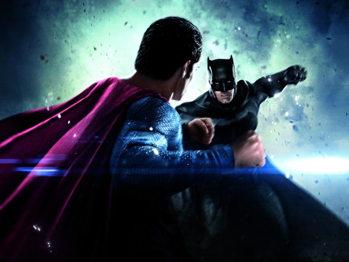 Batman and Superman fighting in Batman V Superman: Dawn Of Justice