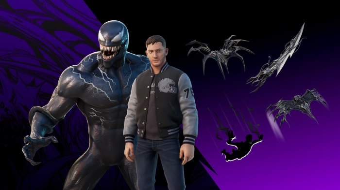 Venom and Eddie Brock from Fortnite