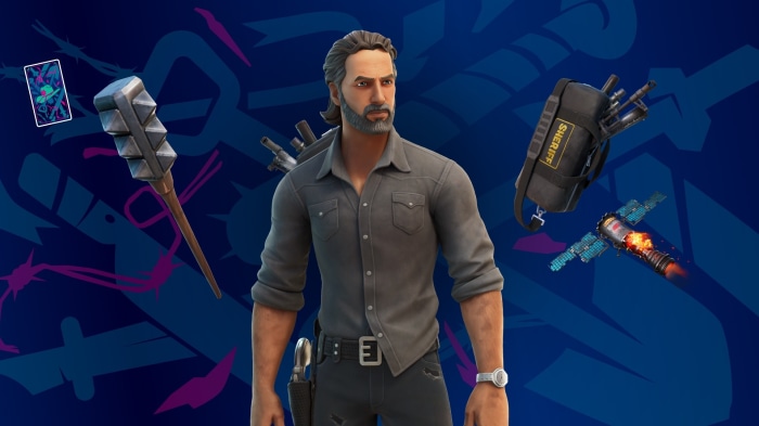 Rick Grimes from The Walking Dead in Fortnite