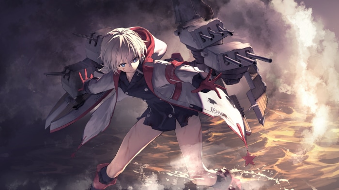 Denver from Azur Lane in battle