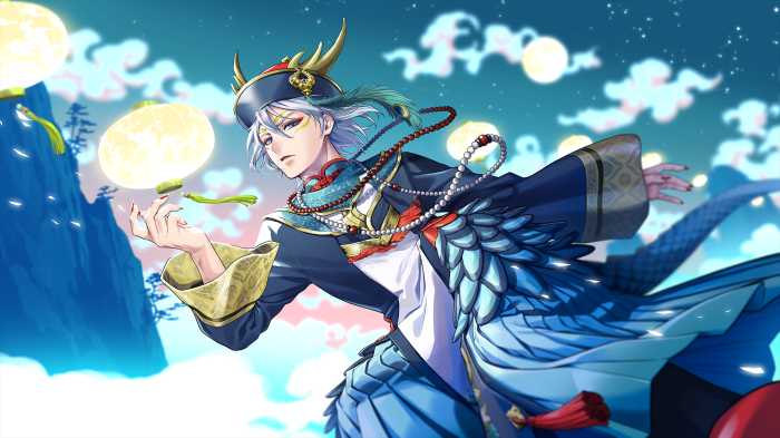 Silver from Twisted Wonderland with lanterns