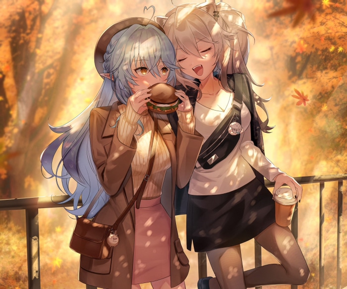 Yukihana Lamy and Shishiro Botan from Hololive