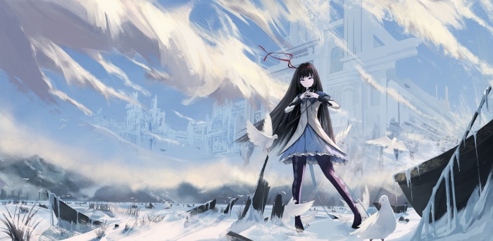 Homura Akemi from Puella Magi Madoka Magica 4K