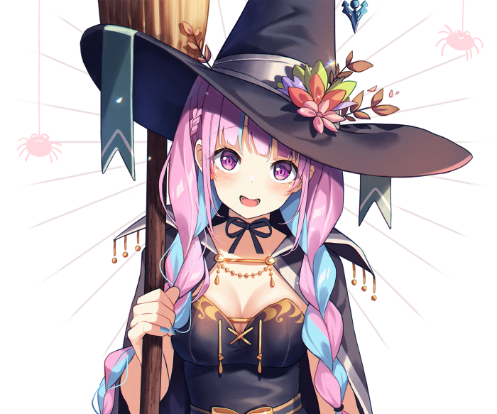 Minato Aqua from Hololive as a Witch