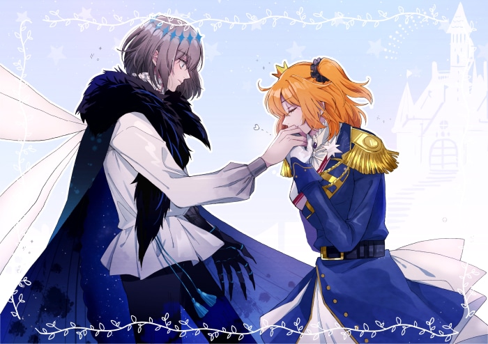 Oberon and Gudako from Fate/Grand Order