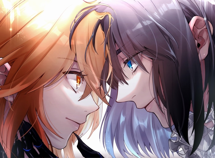 Oberon and Gudako from Fate/Grand Order