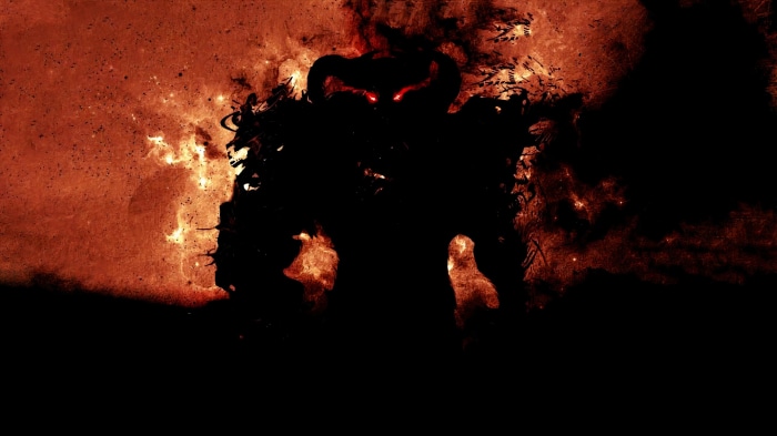 Dahaka with red eyes