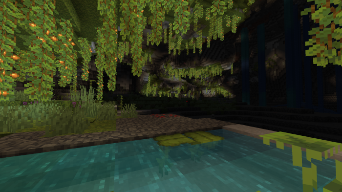 Minecraft 1.18 Lush Cave Environment
