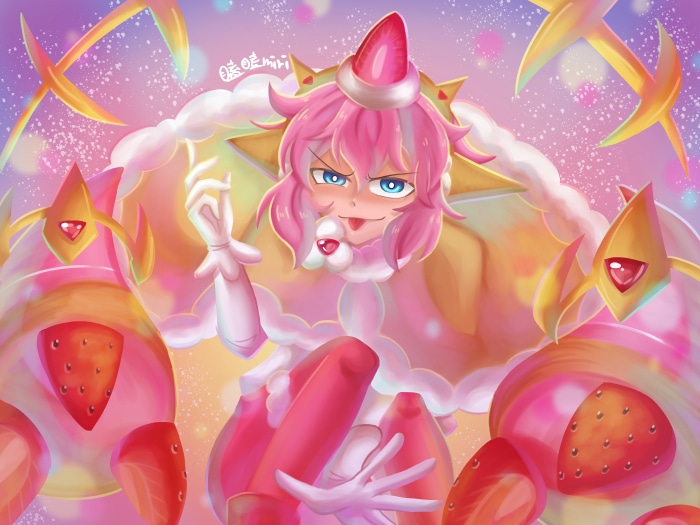 Strawberry Crepe Cookie from COOKIE RUN: KINGDOM