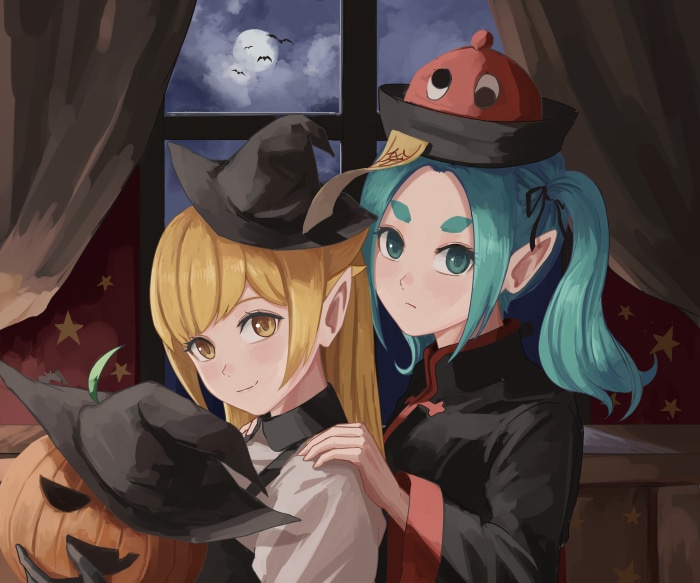 Shinobu Oshino and Yotsugi Ononoki from Monogatari Series