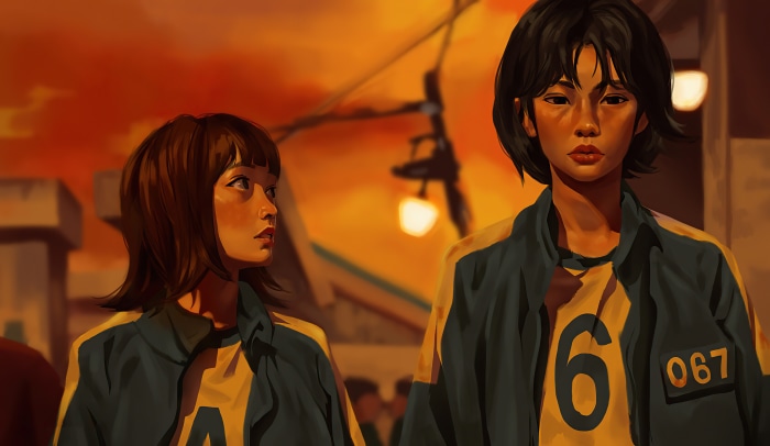 Kang Sae-byeok and Player 067 from Squid Game 4K