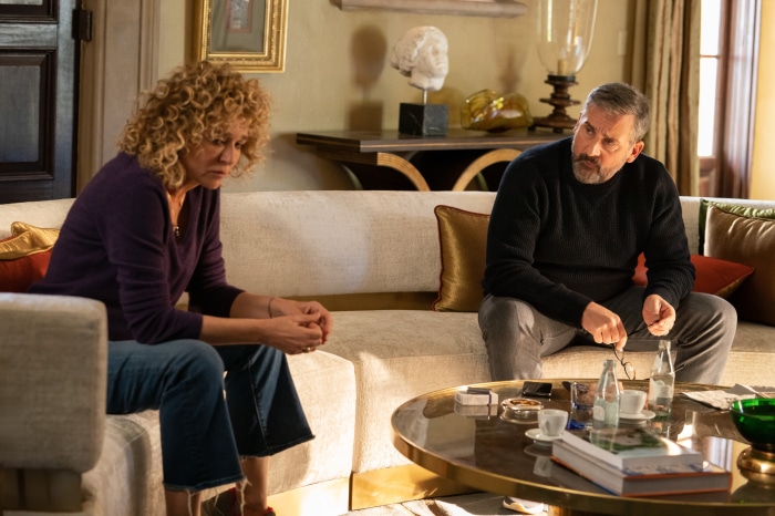 Steve Carell and Valeria Golino from The Morning Show 4K