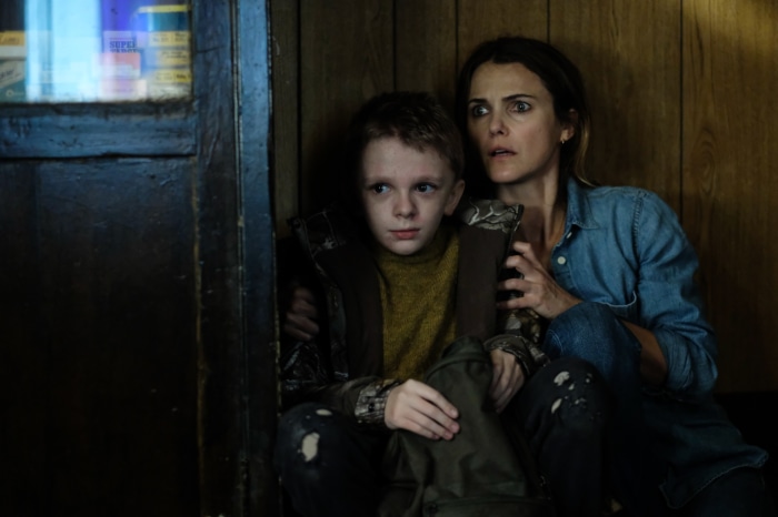 Keri Russell and Jeremy T. Thomas in Antlers