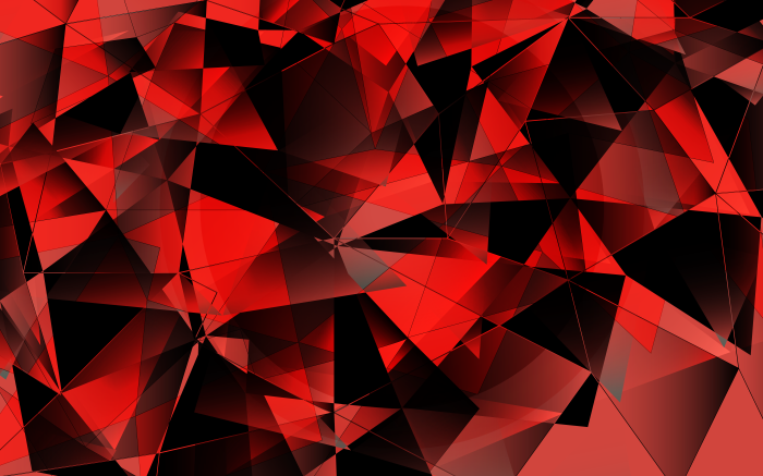 Abstract Red Geometric Shapes
