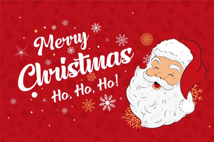 Merry Christmas Ho Ho Ho Santa Claus