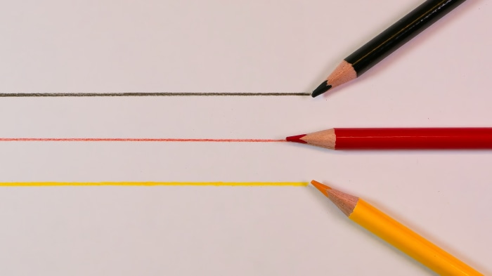 Minimalist Photography of Colored Pencils Drawing Lines