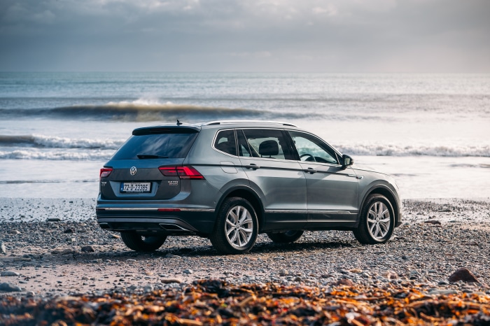 Volkswagen Tiguan Allspace 4K SUV on beach