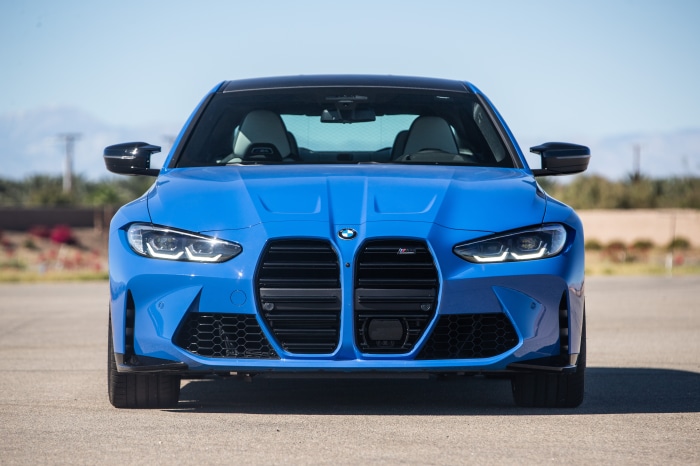 Blue BMW M4 Competition 4K