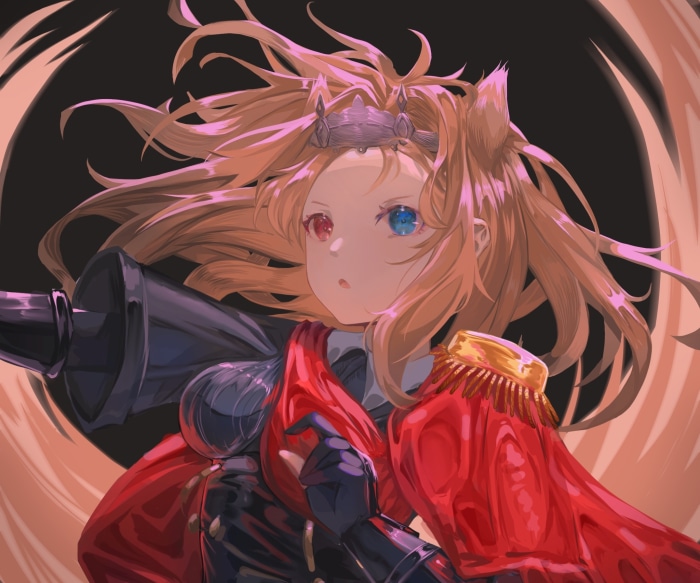 Archetto from Arknights with Heterochromia